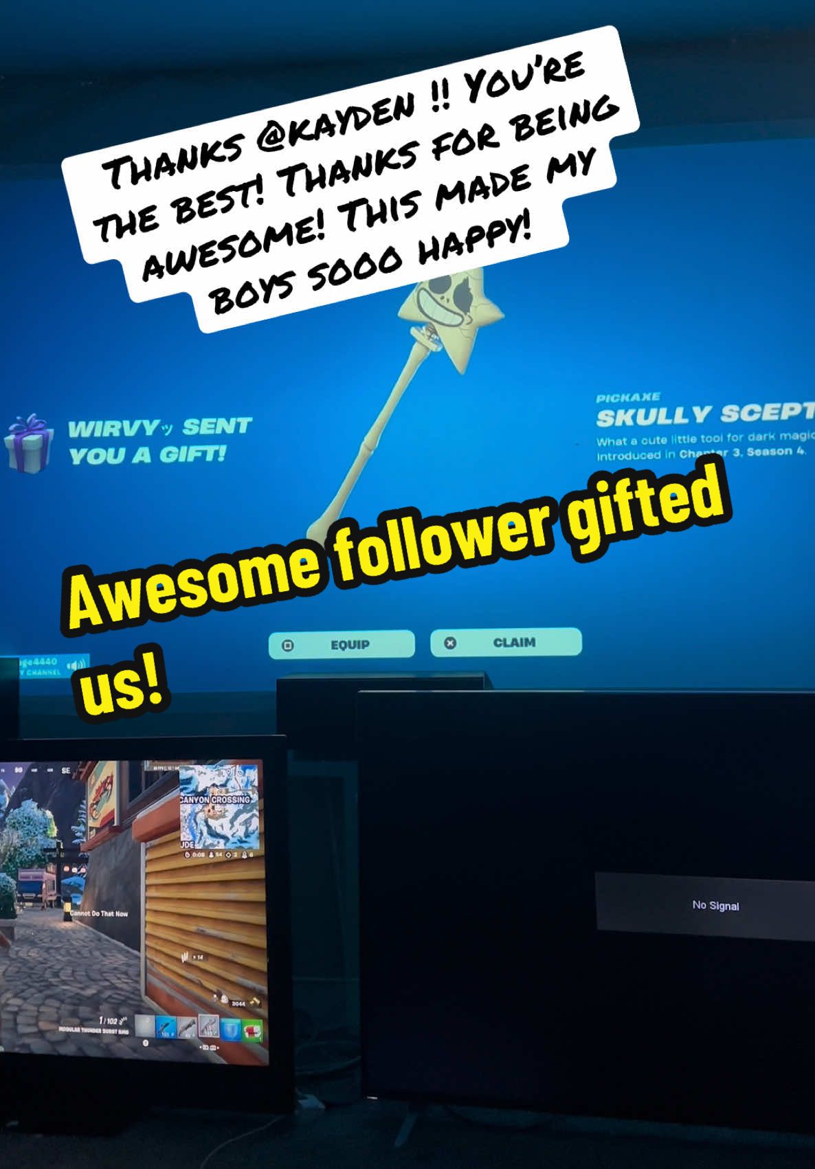 @@kayden that’s so nice of you!! They love it! 😍 #epicgames #fortnite #gift #Fortnite #itemshopfortnite 