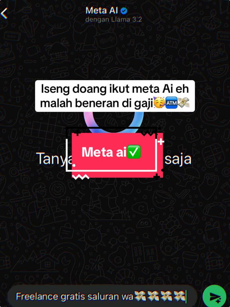 #JJCapCut jangan cuman jadi penonton🥳💸tutor di bio🤑✅#freelancegratis #metaAi#kerjasampingan #saluranwhatsapp #💸💸💸 #freelancer #viral 