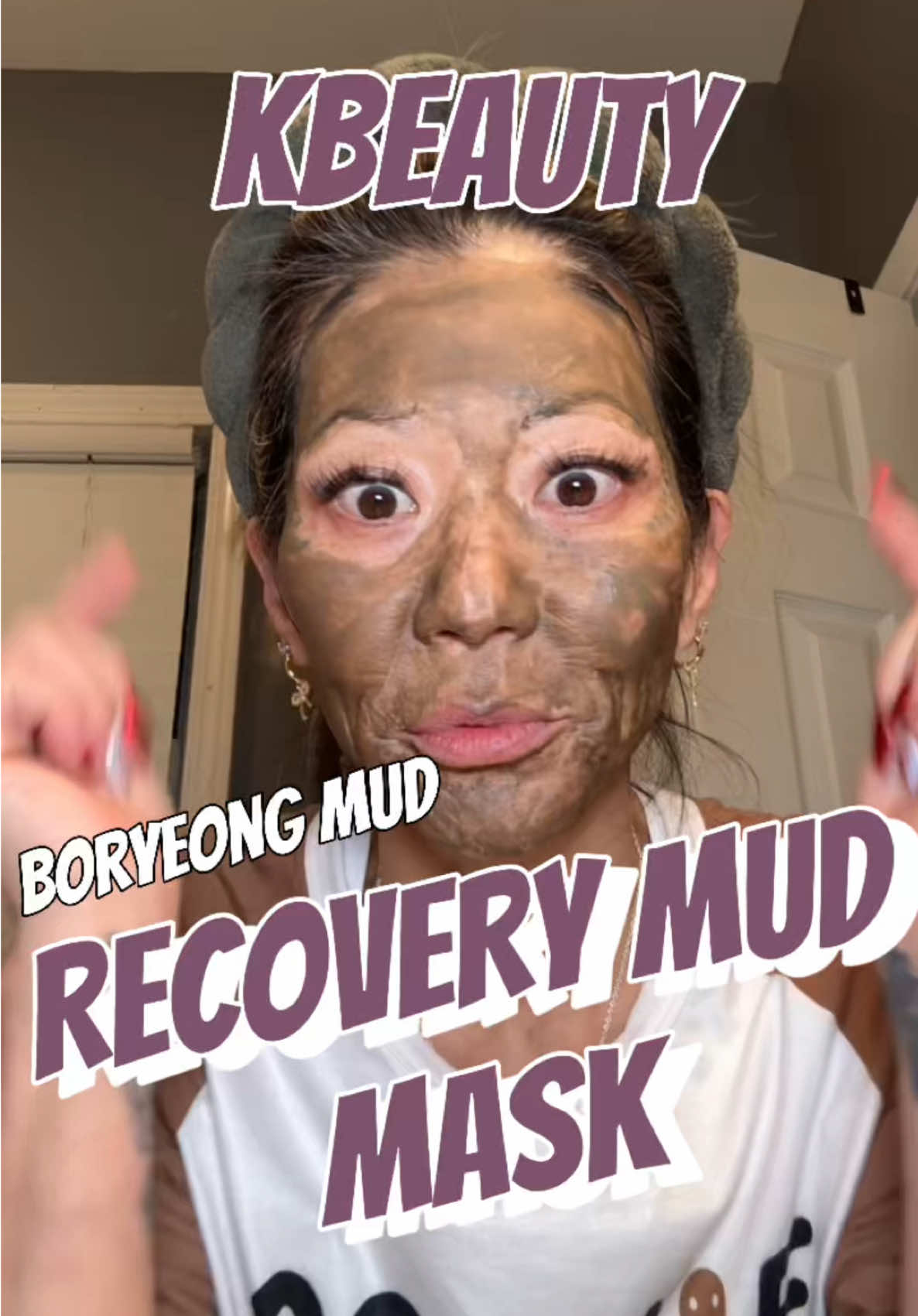 My pores are so clogged. Time for my mud mask. #brmud #boreyongmud #recoverymudmask #mudmask #cleanpores #pores #kbeauty #skincare #korean #fyp 