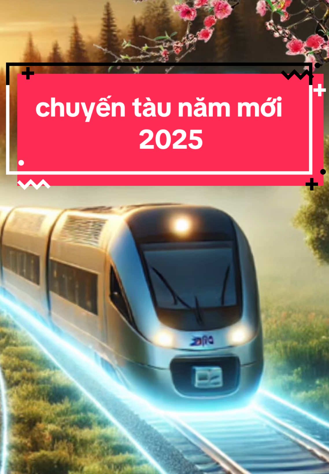 chuyến tàu năm mới 2025 đã sắp khởi hành , happy new year 2025 #chuyentaunammoi #nămmoi2025 #2025 #cuongmc 