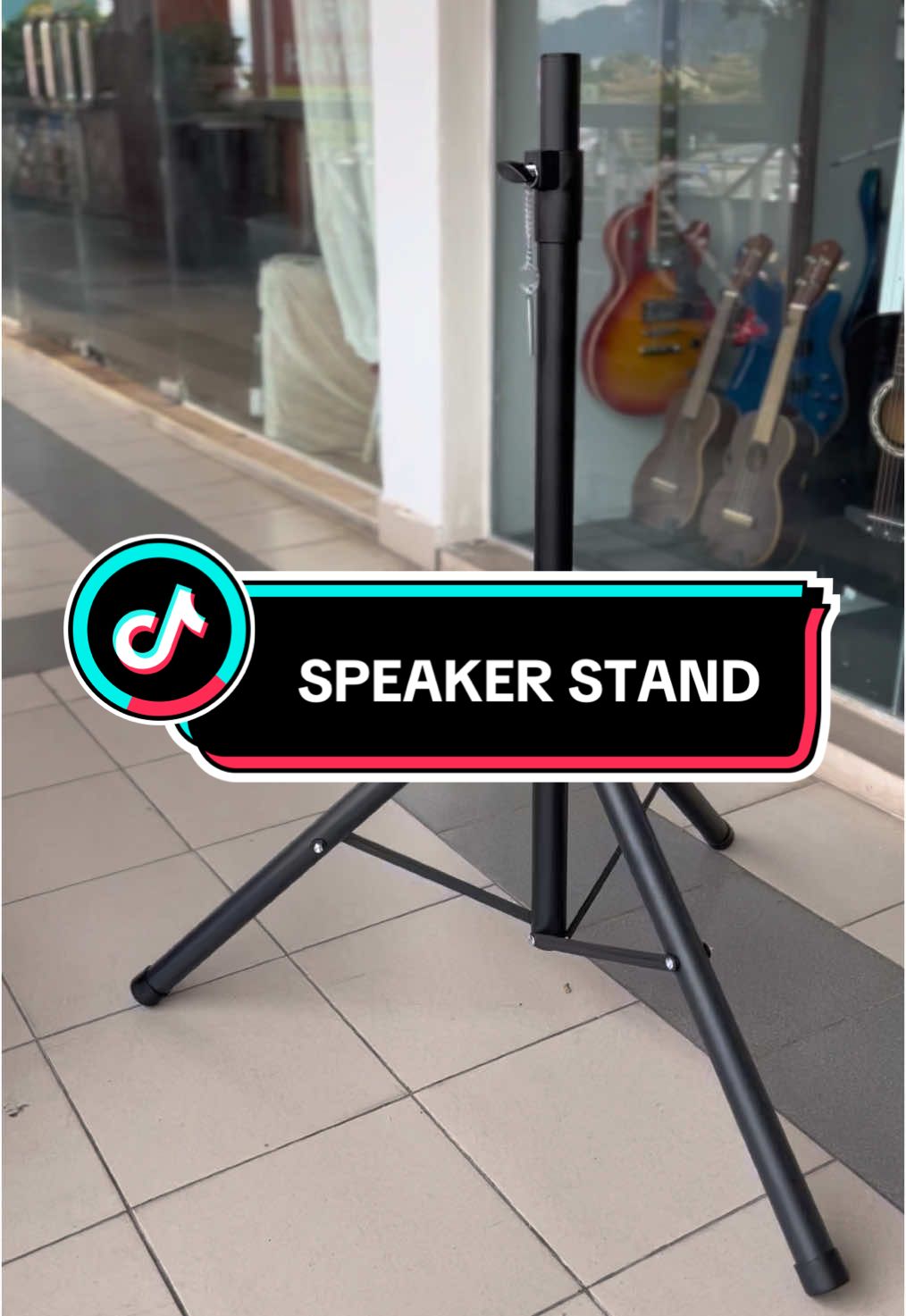 TRIPOD SPEAKER STAND ADJUSTABLE - Tripod stand speaker bahan kukuh dan tahan lama.   - Pelarasan fleksibel untuk ketinggian antara 1-2meter  - Diameter: 3.5cm , Ketebalan: 3mm, bahan tripod keluli yang kukuh - Plat serat tebal untuk peletak speaker dengan 3 kaki tripod getah anti gelincir - Kunci pin logam untuk laras tinggi rendah stand  Ketinggian Minimum: 110cm Ketinggian Maksimum: 200cm  DAPATKAN SEKARANG DI BAG KUNING ! 👍🏻  #speakerstand #fyp 