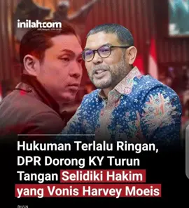 Anggota Komisi III DPR RI Muhammad Nasir Djamil mengaku terkejut dg putusan Majelis Hakim Pengadilan Tipikor Jakarta yg memvonis Harvey Moeis, perwakilan PT Refined Bangka Tin (RBT), 6 tahun 6 bulan penjara di kasus korupsi timah. Vonis itu jauh lebih ringan dari tuntutan 12thn. Hrs nya hukaman seimur hidup dan sita Aset nya .#miskinkankoruptor 