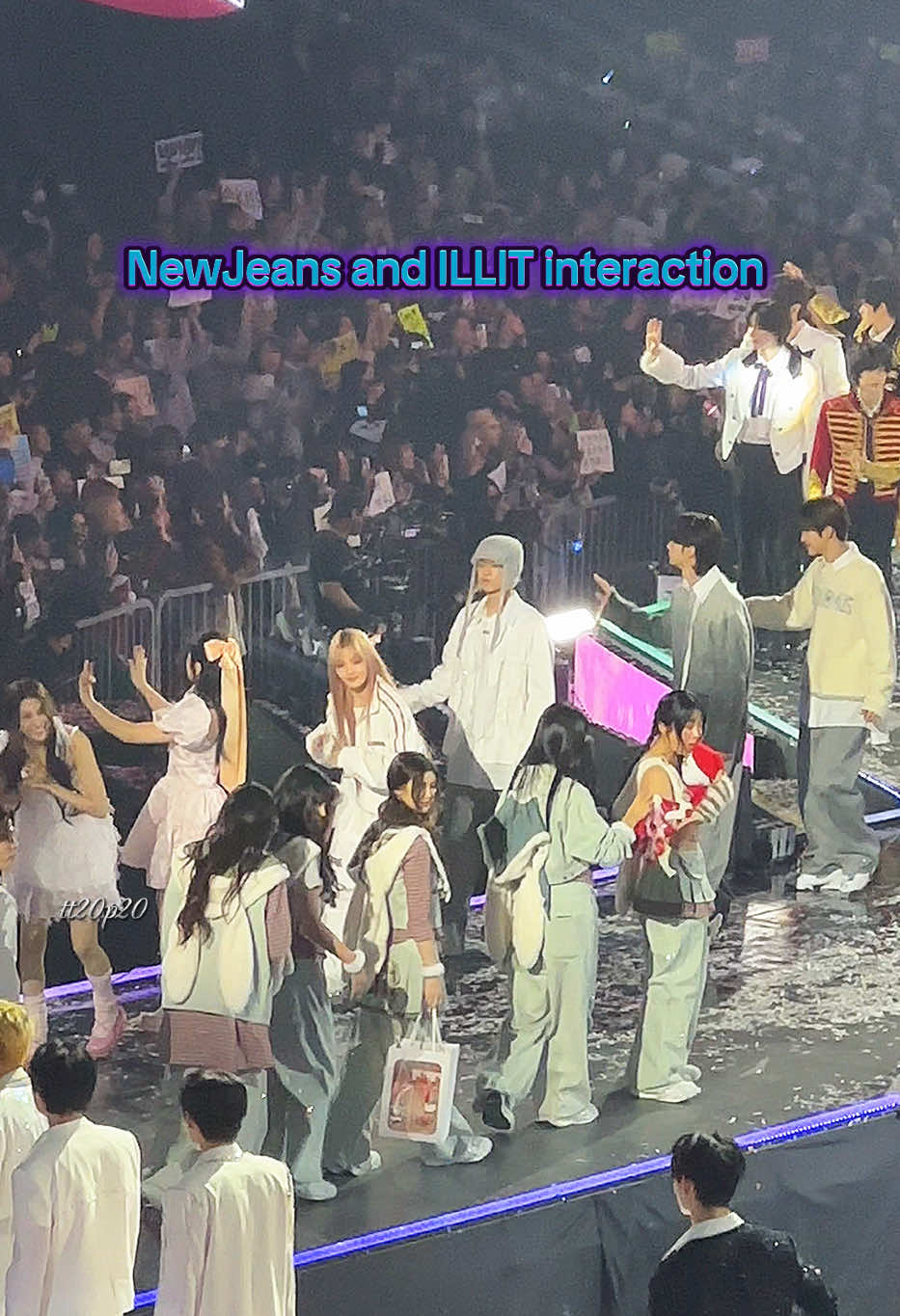 NewJeans and ILLIT interaction at Gayo Daejeon 2024 #newjeans #jeanzforfree #illit #haerin #hanni #danielle #minji #hyein #sbsgayodaejeon #gayodaejeon2024 #kpop #kpopfyp #fyp 