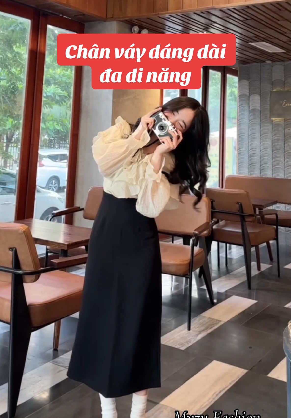 Chiếc chân váy dáng dài đa di năng chị em nhất định phải có #chanvay #chanvayxinh #myzufashion 