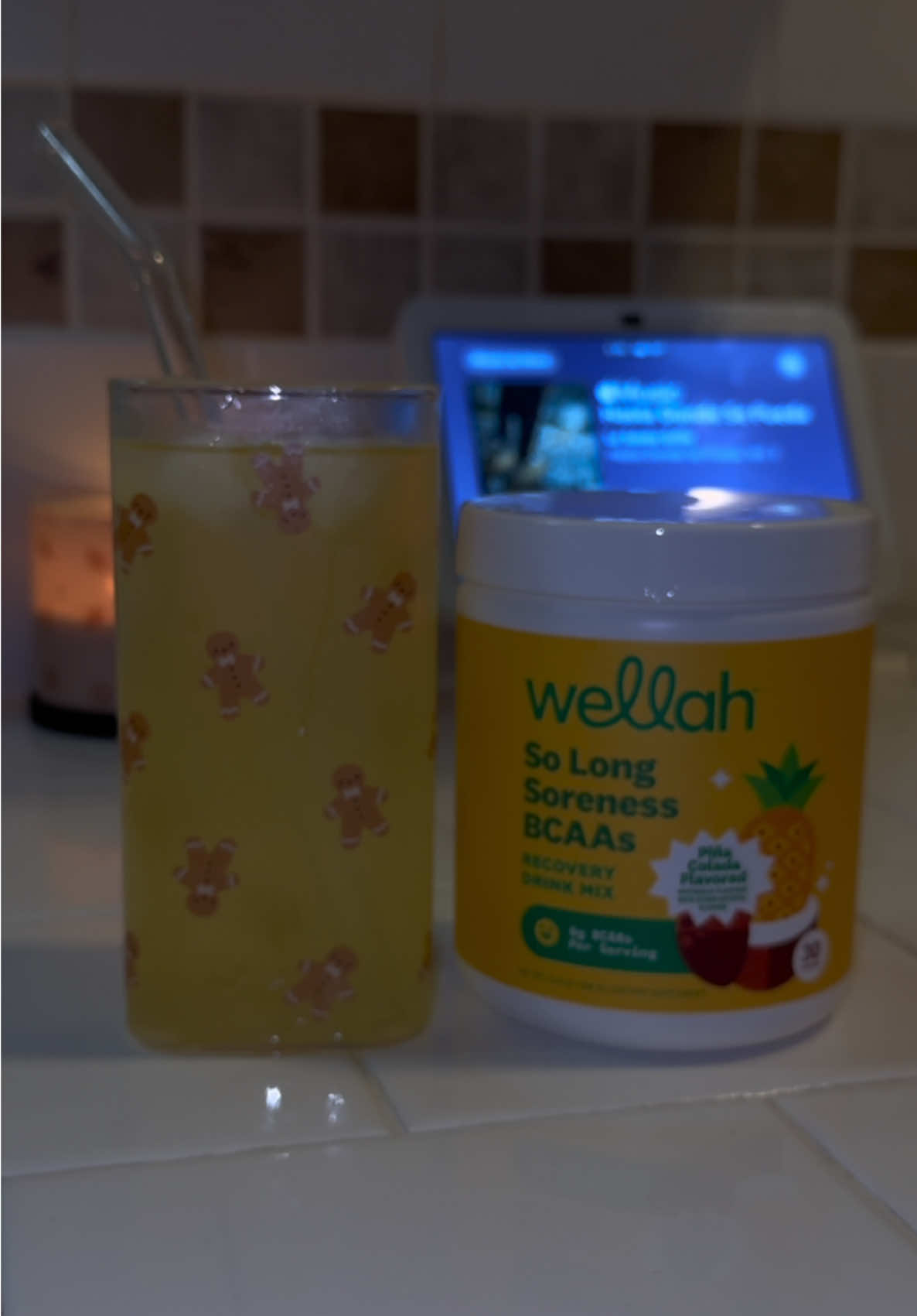 @Wellah Nutrition So Long Soreness is a #recoverydrink that helps alot amigas ✨🙂‍↔️ plus its #delicious ! They have different flavors but I got it in piña colada flavor and I don’t regret it! 😋🍍!  #makeupxmariaisabel #wellahnutrition #wellahrecoverydrink #solongsoreness #drinktok #GymTok #gym #gymsupplements #fypシ゚viral #viral #tiktokshopfinds 