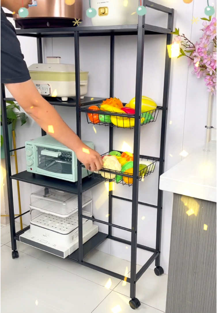 Kitchen rack #kitchenrack #kitchenstorage #storagerack #organize #kitchen #kitchenware 