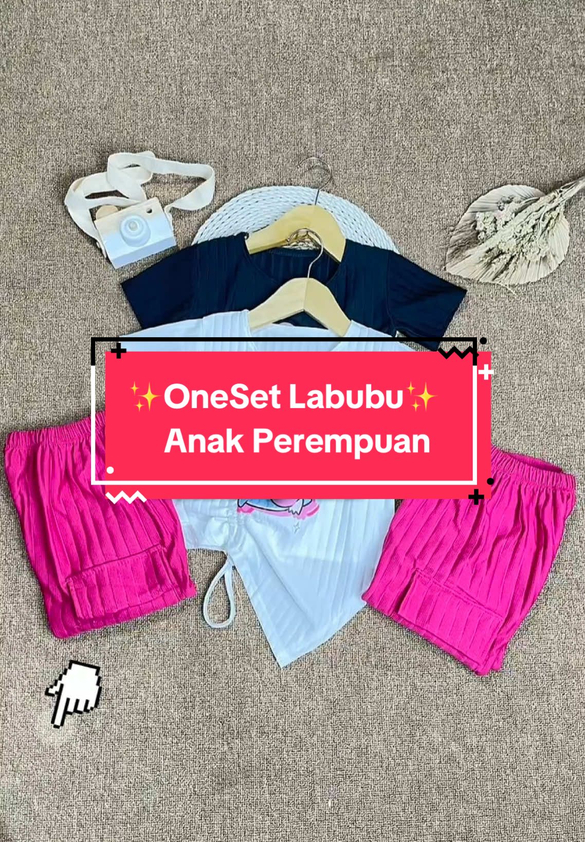 OneSet Cantik dan Nyaman dipakai anak2 🥰😘 #oneset  #setelananakperempuan  #setelananakmurah  #labubu 