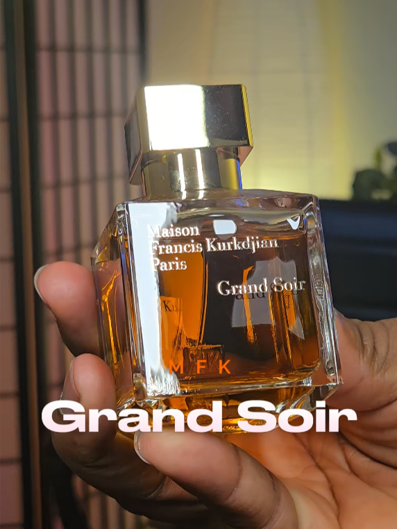 Grand Soir is an Oriental fragrance for women and men. With notes of Spanish Labdanum, and Orange; middle notes of Lavender and Siam Benzoin; base notes of Amber, Vanilla, Tonka Bean, Musk and Cedar. This is one of my favorite warm winter scents, but it's not for every nose.  #smellgood #cologne #amber #vanilla #wood #french #maisonfranciskurkdjian #winter #warm