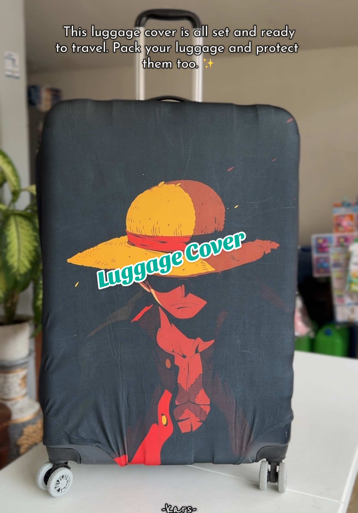 Your next trip just got an upgrade with this sleek, travel-ready luggage cover. Get yours now. Click the yellow basket. #luggagecover #luggagecovers #luggagecoverprotector #luggageprotectivecover #luggageprotector 