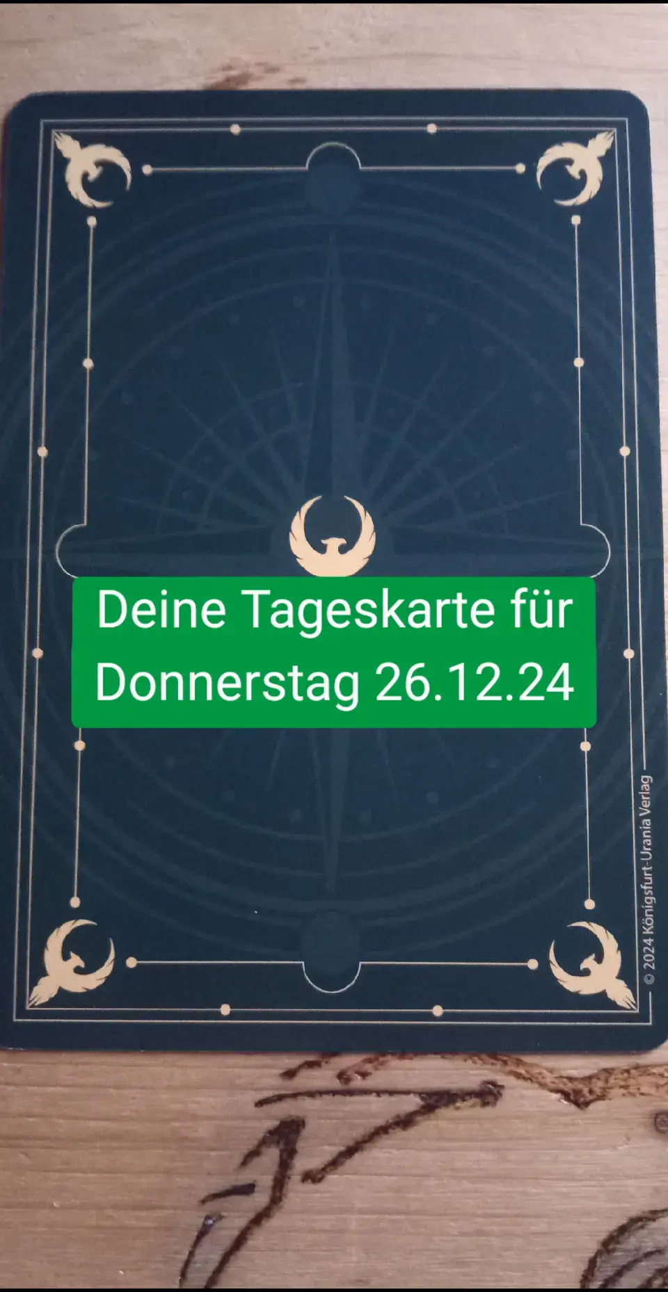 #tageskarte #heute #donnerstag #2024 #hexe #witch #witchtok #witchcraft #wicca #wiccan