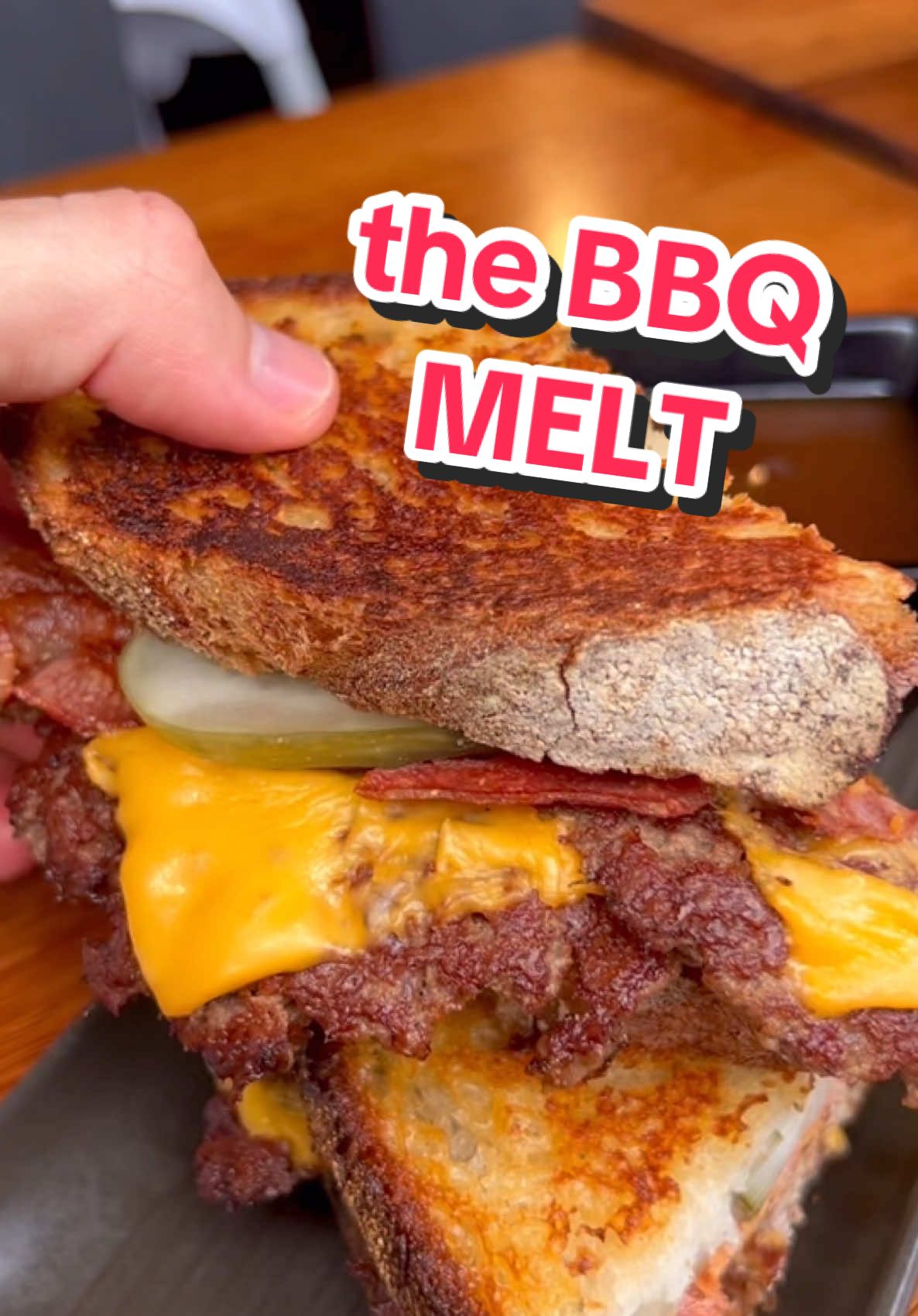 The BBQ Melt from @BrooklynDepotOG #burger #viral #fyp #smashburger #burgertok #asmr #pattymelt 