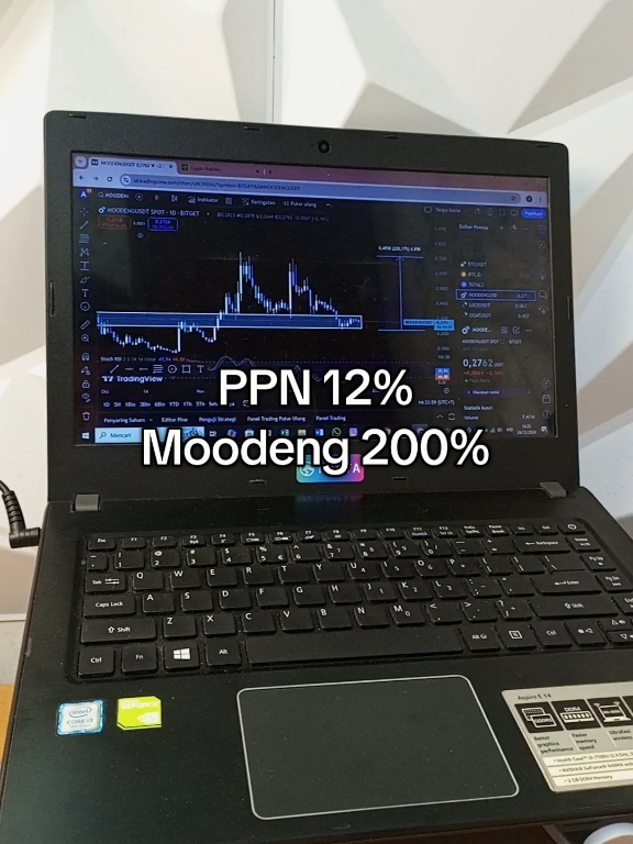 Ga banyak cuma 200% ajaa 🚀 #crypto #moodeng #cuan #loss #trading #investing #memecoin #bullrun 