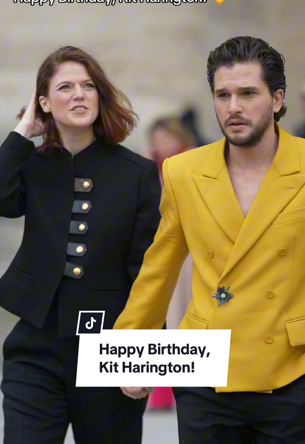 Happy 38th #kitharington ✨ #kitharingtonedit #gameofthrones #got #roseleslie Credit: Getty Images/Edward Berthelot