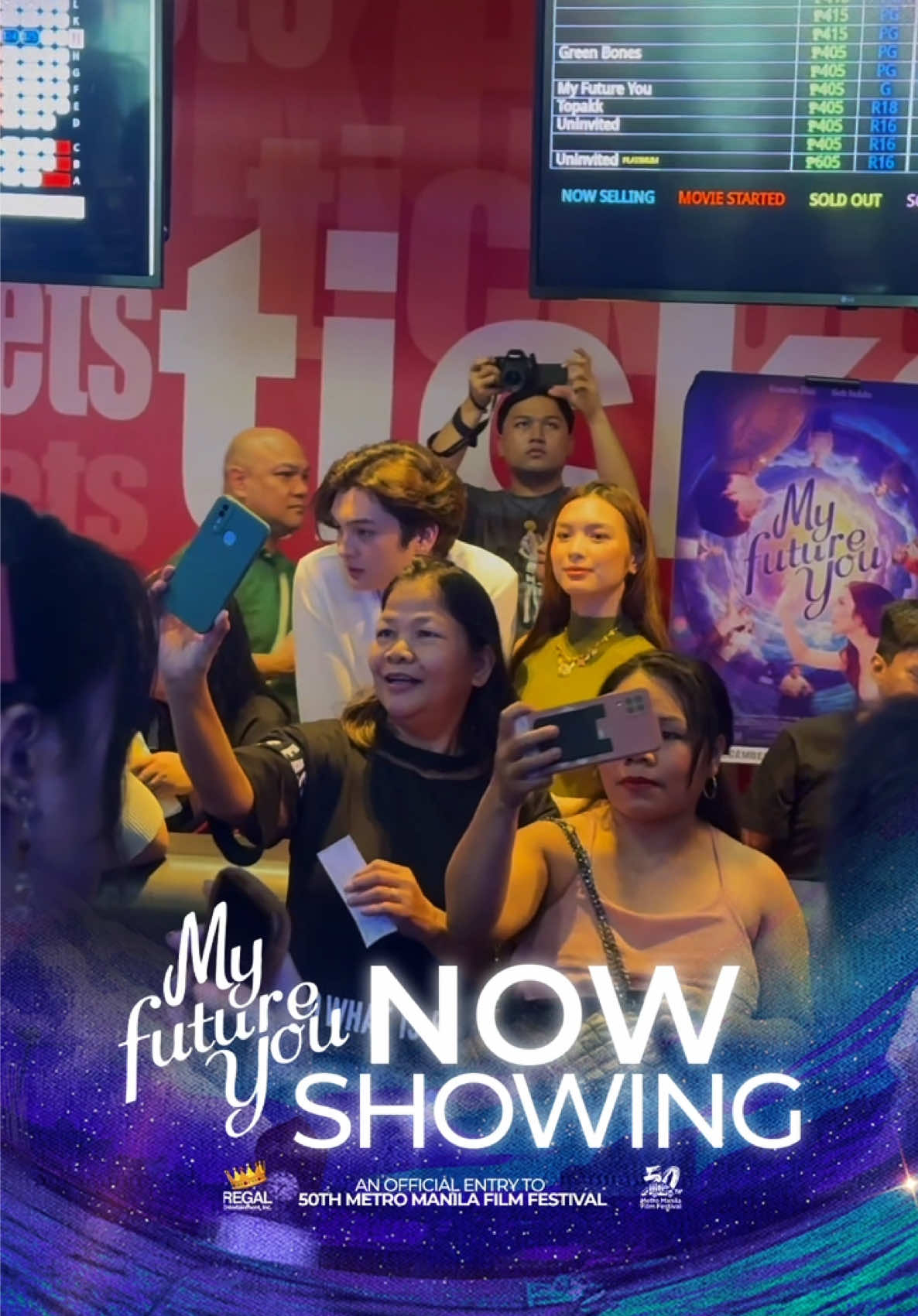 MARAMING SALAMAT SA LAHAT NG NANOOD NG #MyFutureYouMMFF sa Gateway Mall Cinemas! Book your TICKETS now to skip the lines today! http://solo.to/myfutureyoummff #MyFutureYouMMFF is part of the Metro Manila Film Festival. A film by Crisanto B. Aquino, produced by Regal Entertainment Inc NOW SHOWING IN CINEMAS #FranSeth #MyFutureYouMMFF #FrancineDiaz #SethFedelin 