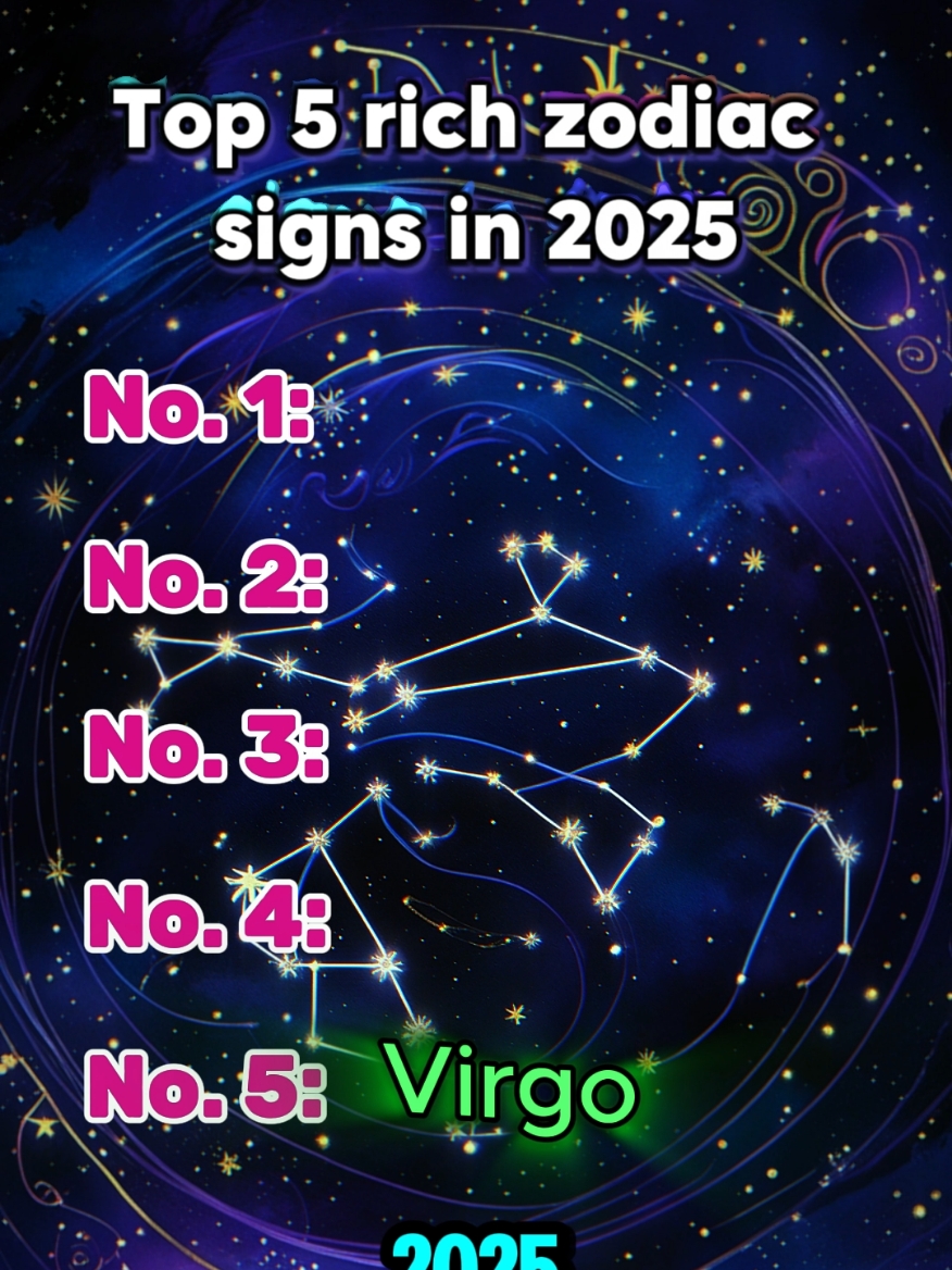 Top 5 rich zodiac signs in 2025 #zodiacsigns  #astrology  #horoscope 