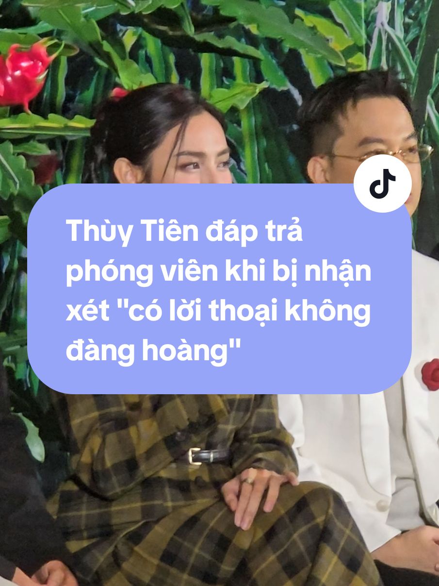 Thùy Tiên đáp trả phóng viên khi bị nhận xét 