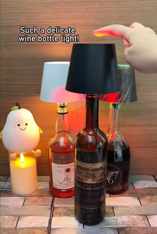 Turning empty wine bottles into art lamps💕#TikTokShop #tiktokshoplastchance #fyp #dealdrops #wireless #tiktokmademebuyit #cheap #hot #lamp #nightlight #bottle #spotlight #homehacks #tiktokshoplastday 