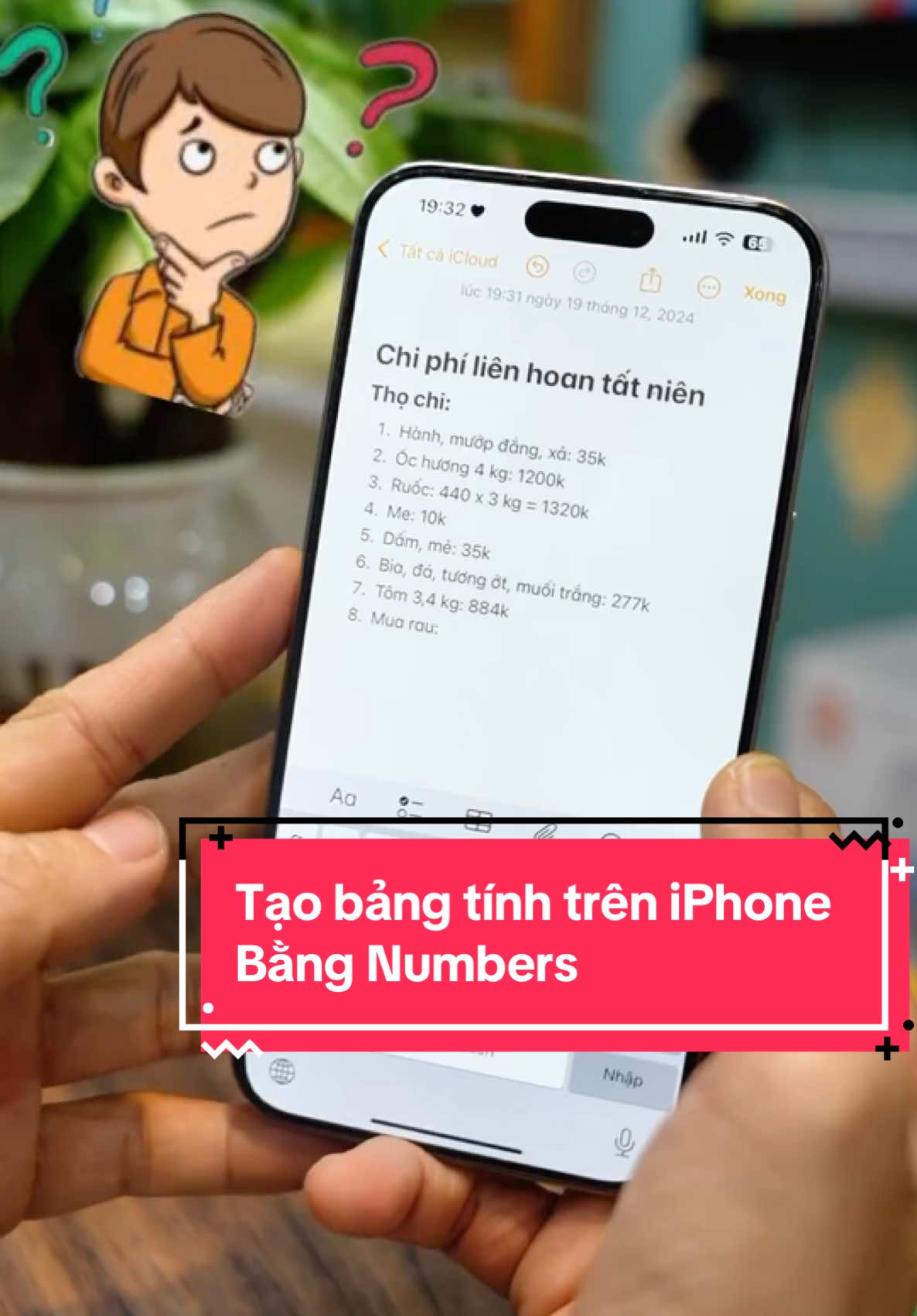 Tạo Bảng tính trên iPhone bằng Numbers. Cách tạo bảng tính trên iphone. #numbers  #taobangtinhiphone  #chipmobile 