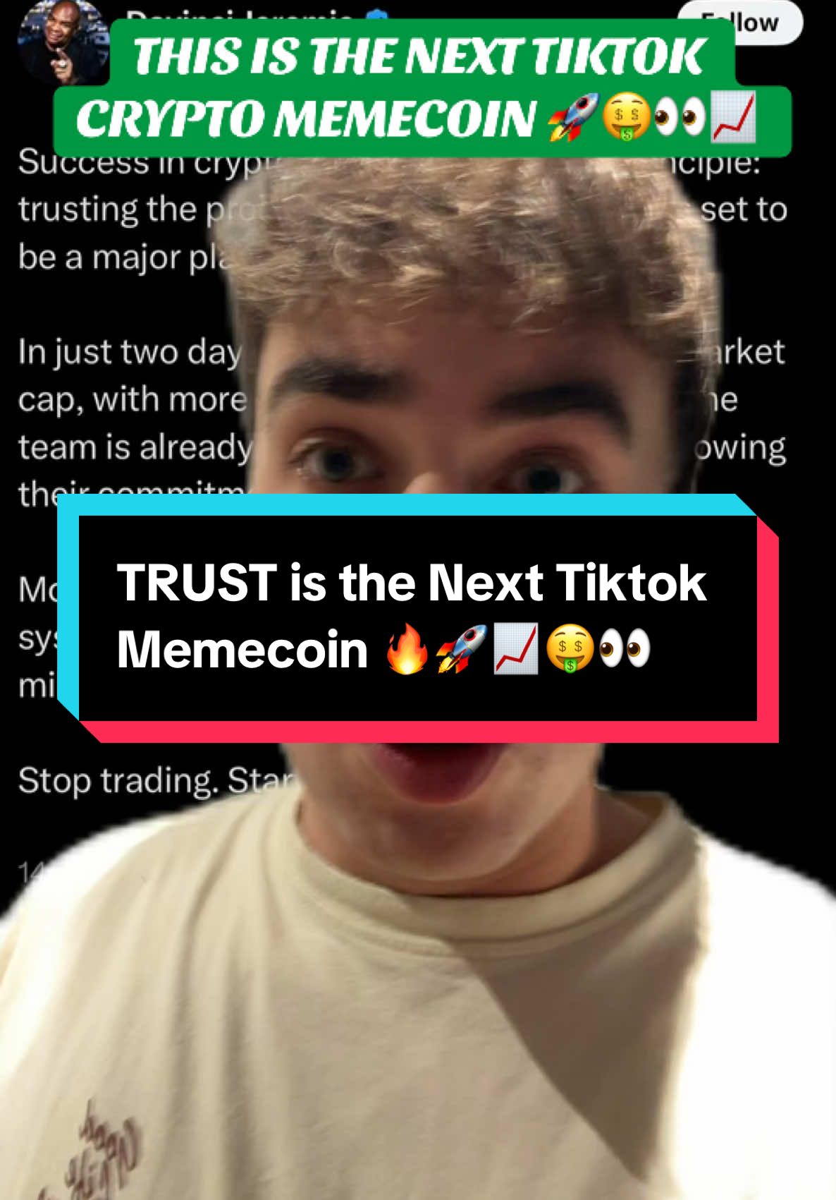 Buy your bag, and trust the process 👀🔥🚀📈🤑 #trust #trusttheproccess #trusttheprocess💯 #sendit #moon #crypto #cryptok #meme #memecoin #memecoins #cryptocurrency #alts #altcoins #altcoin 