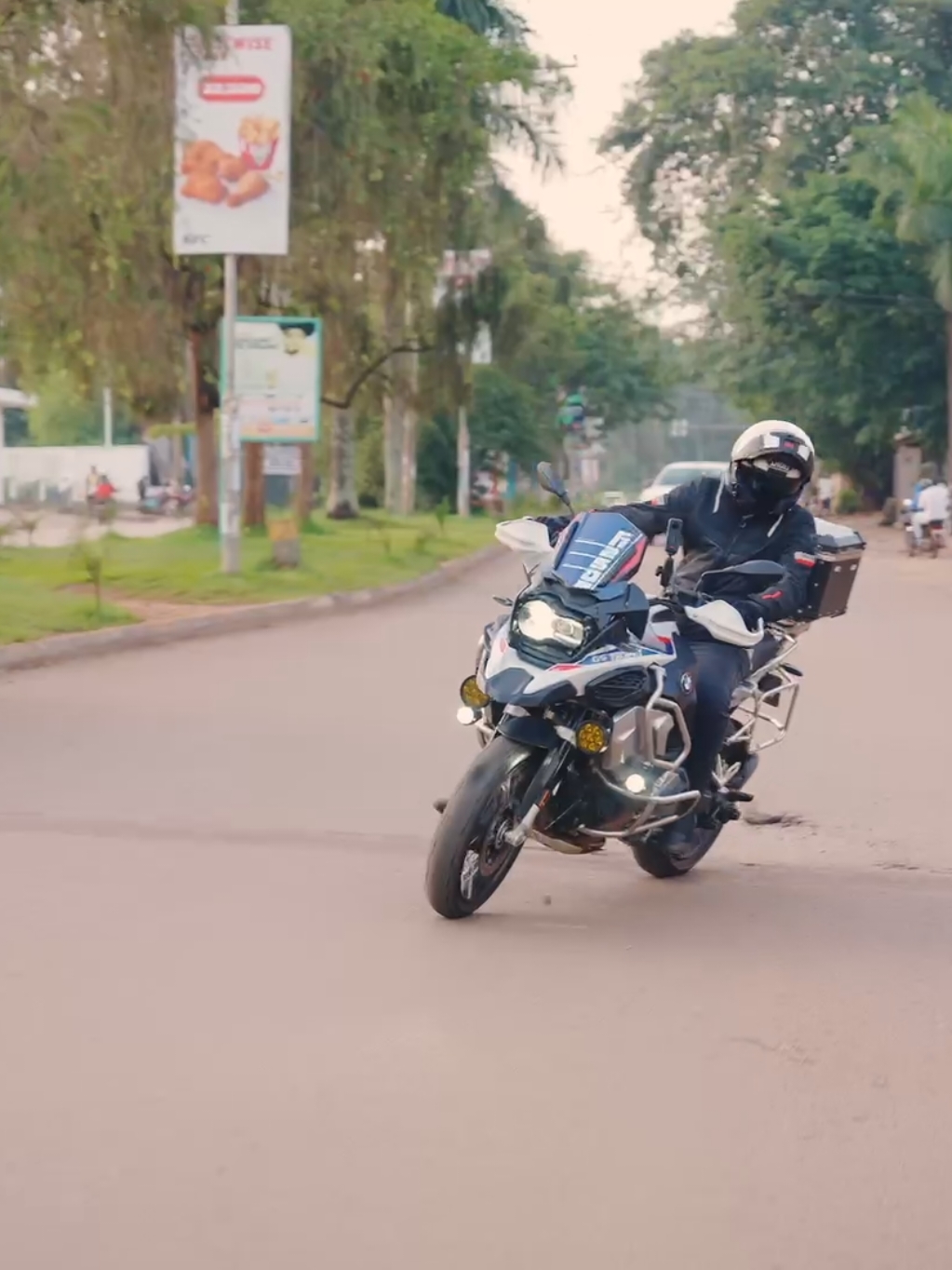 Missed my village. Also, looks like someone's husband has their eyes on me. Or the bike. #motorcycle #makelifearide #ugandatiktok #r1250gs #kenyantiktok #christmas #bmwgs #bikersoftiktok 