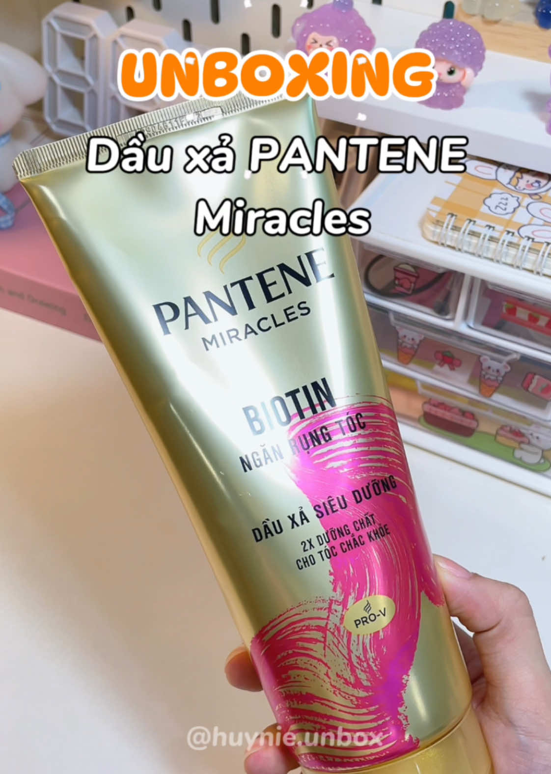 Mấy bà hay làm tóc, tạo kiểu thì tham khảo kem xả PANTENE nè #pantene #weebuild #kemxapantene #chamsoctoc #huynieunbox #review #xh 