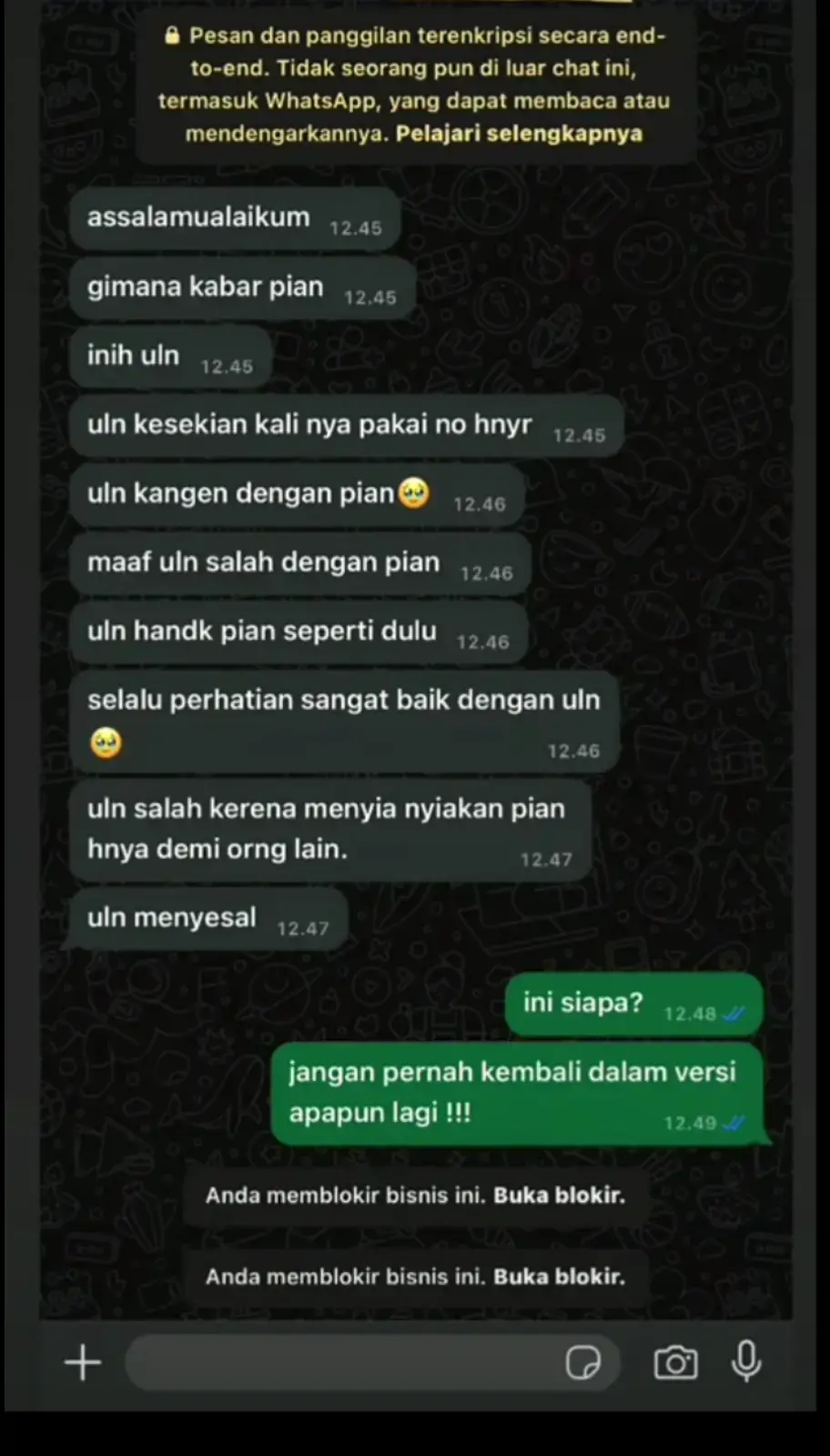 jangan pernah datang lgi dalam versi apapun🥀#sadstory #chatwhatsapp #fyppppppppppppppppppppppp 