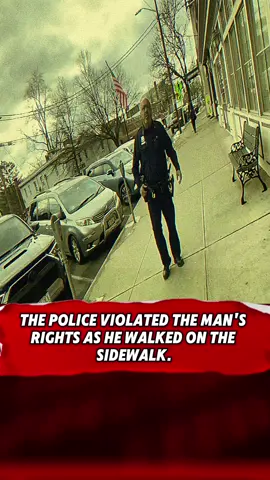 The police violated the man’s rights as he walked on the sidewalk 👮‍♂️🚨#policeaudit #copsoftiktok #police #cop 
