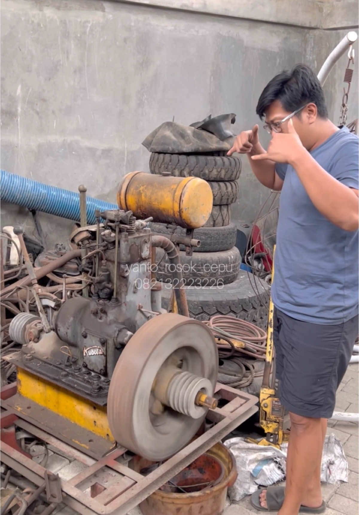 dulu dijual 25 jt ga laku trus ta jual 35jt ga laku sekarang ta jual 50jt laku gak ya??? #oldengine #disel #dieselindonesia  #vintage #antik #kuno #kubota 