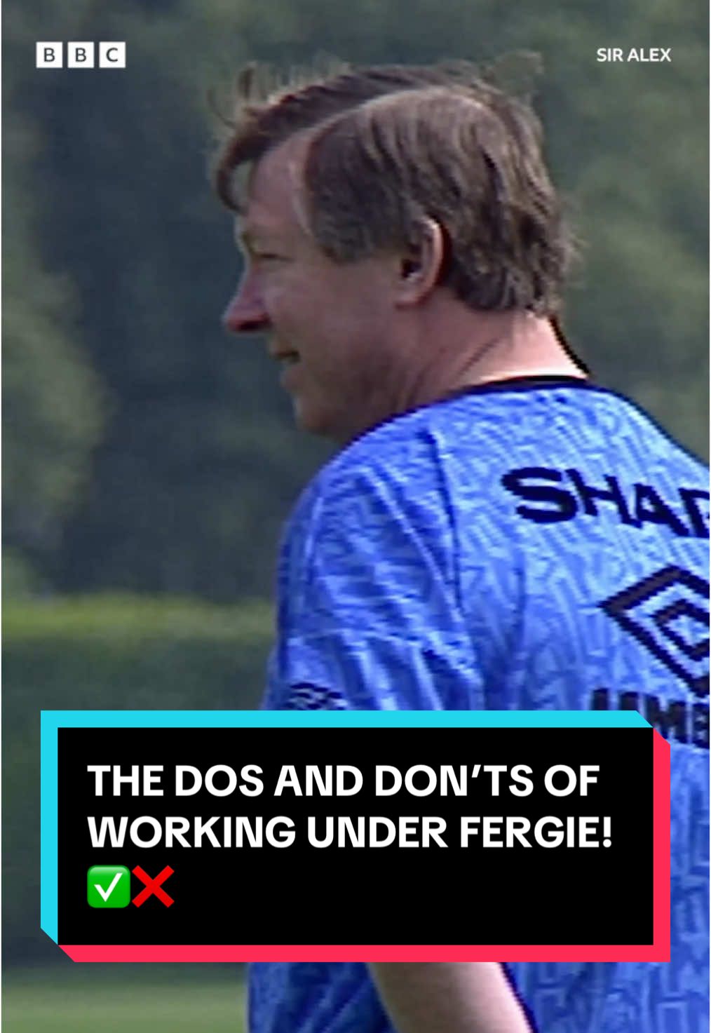 ❌ No parties ❌ No wild haircuts ✅ Agree with everything he says at half-time The dos and don’ts of working under Fergie! #BBCFootball #SirAlexFerguson #ManUtd #Football #PremierLeague #Documentary