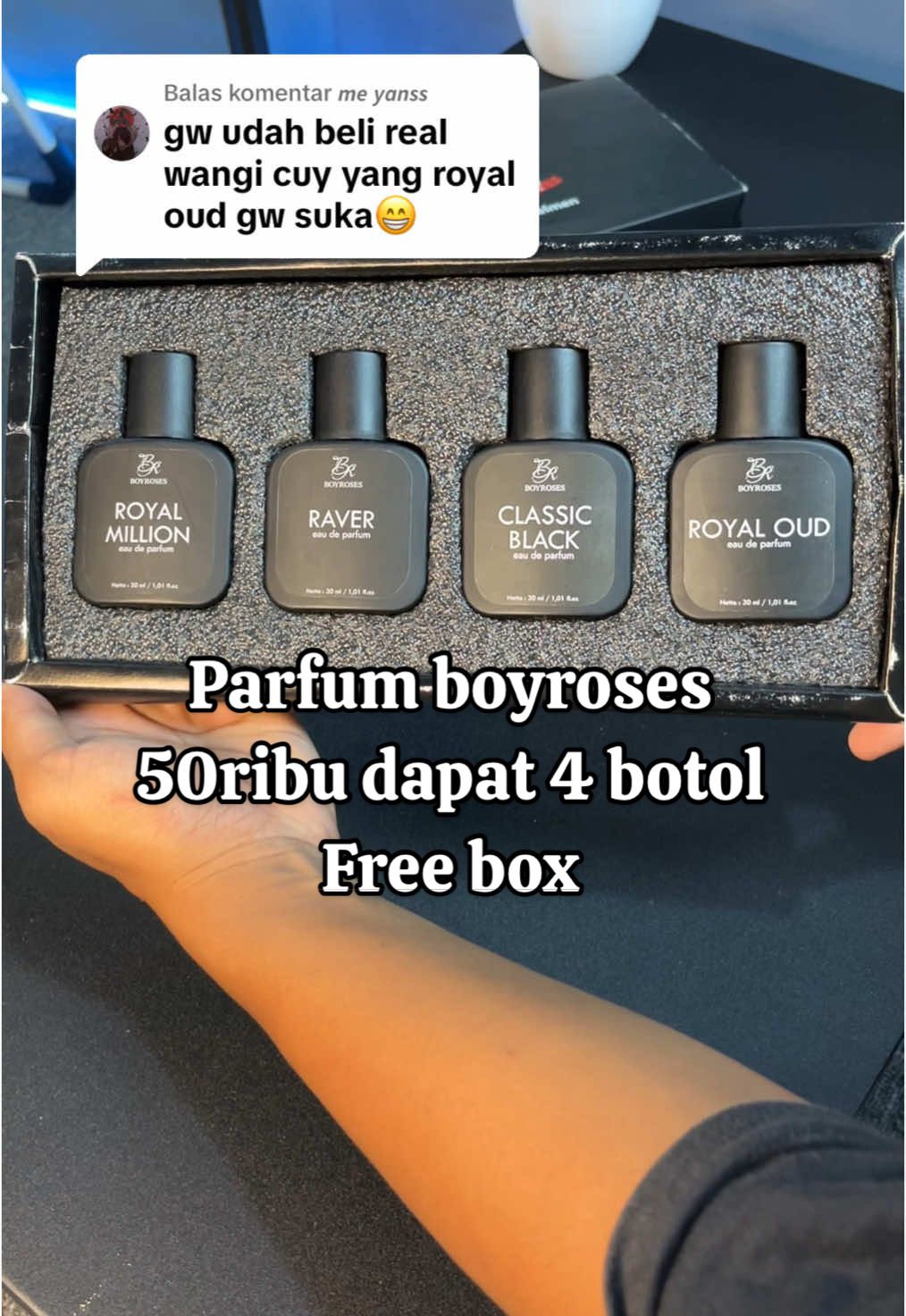 Membalas @𝙢𝙚 𝙮𝙖𝙣𝙨𝙨 50ribuan amunisi 1 bulan sudah terpenuhi ketua🫡 #parfum #parfumboyroses #parfumviral #parfumrecomended #parfumtahanlama 