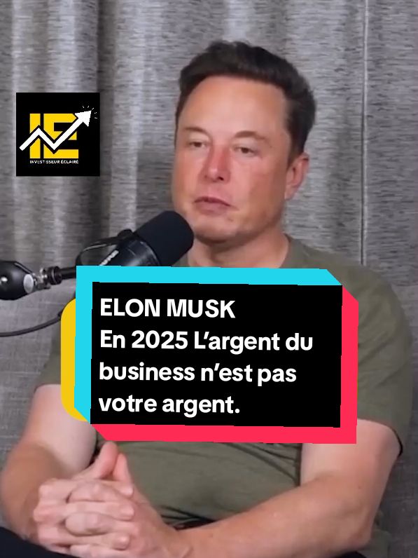 ELON MUSK L’argent du business n’est pas votre argent. #business  #success  #motivation  #entrepreneur 