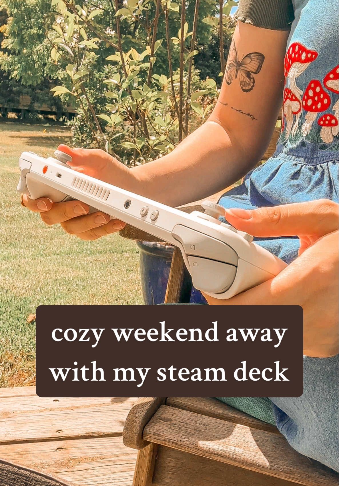 I had a lovely weekend away with my best friend in a cosy cottage in the countryside, which was absolutely beautiful! Of course I had to bring my latest obsession, my Steam Deck, along for a little cosy gaming 🥰🤎  #gaming #cozygaming #cosygaming #cozygames #cozygamer #girlgamer #steamdeck #steamgames #steamdeckconsole #steamdeckoled #whitesteamdeck #consolegaming #gamer