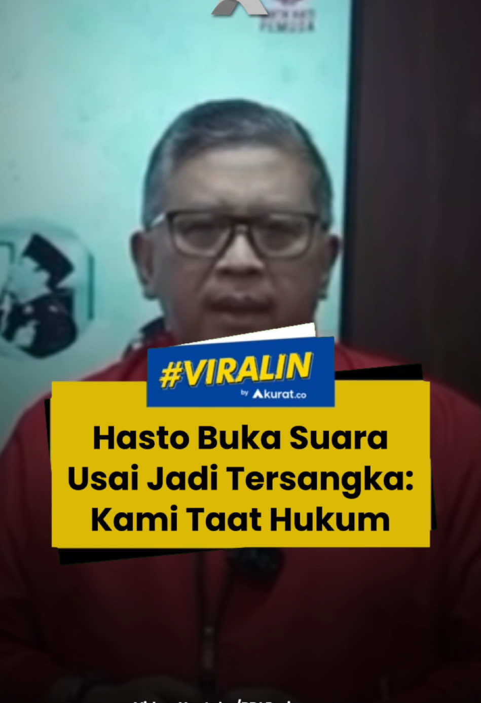 Sekjen PDIP, Hasto Kristiyanto, buka suara setelah resmi ditetapkan sebagai tersangka oleh KPK pada Selasa (24/12/2024). Hasto mengatakan, PDIP adalah partai yang menjunjung tinggi supremasi hukum. Hasto juga menyinggung soal kritik yang disampaikannya terkait demokrasi harus ditegakkan. 🎥: Youtube/PDI Perjuangan. #viral #hastokristiyanto #kpk #kasushasto #pdiperjuangan #akuratco 