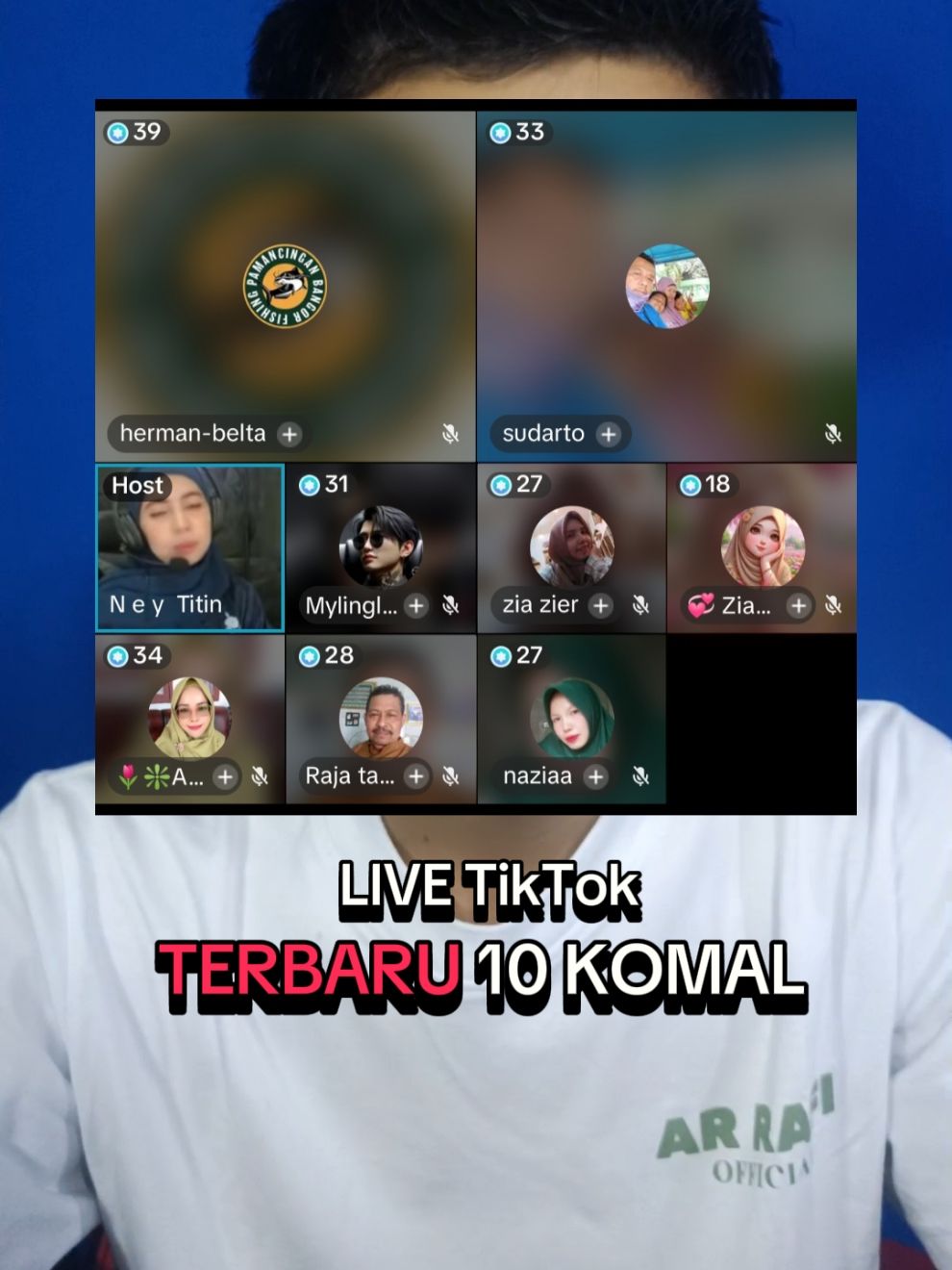 LIVE TikTok TERBARU 10 KOMAL Tampilan terbaru Multi Guest LIVE TikTok dengan 10 Kotak Multi Guest atau Komalan. khusus di kotak Paling kanan bawah di sediakan Oleh TikTok Khusus untuk Tap Tap Layar. #TikTok  #live  #tiktoklive  #MultiGuest #Multi  #Komalan #Terbaru  #TikTok2025  #2025  #andyhost  #Edukasi #Trending 