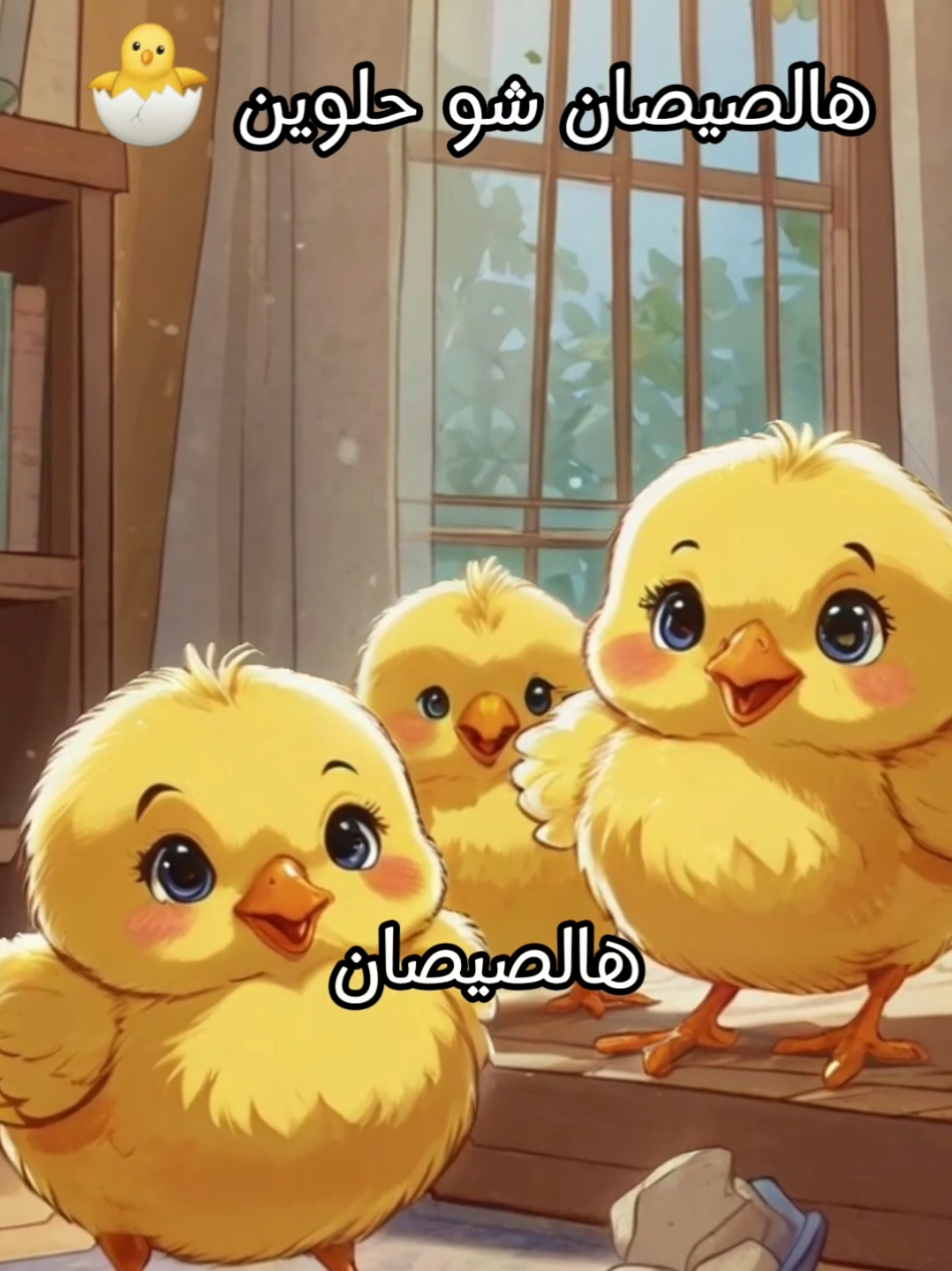 هالصيصان شو حلوين 🐣 عم بيدوروا حول امهن مبسوطين 🐥😂❤ #هالصيصان_شو_حلوين #طيور_بيبي #بيبى #اطفال #اطفال_التيك_توك #اغانى_اطفال #كرتون #baby #kids #fyp #foryou @Kids Town 