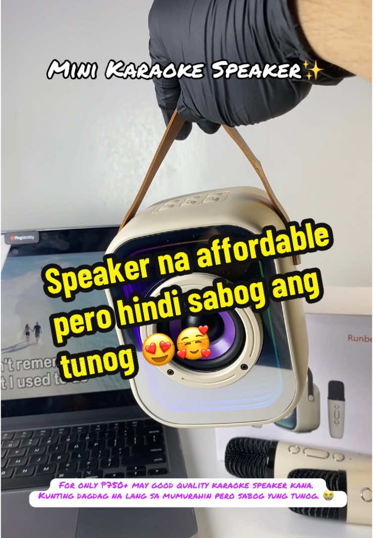 For only ₱750 may quality karaoke ka na. 😍 #karaokespeaker