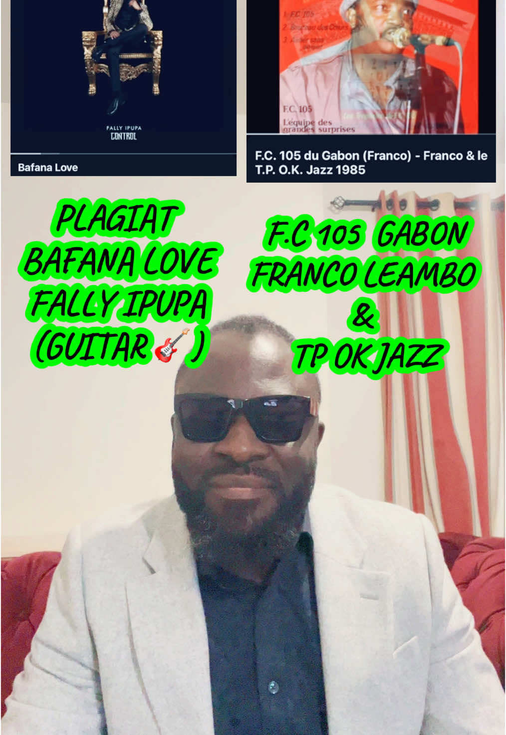 F.C 105 DU GOBON BY FRANCO  & TP OK JAZZ vs BFANA LOVE BY FALLY IPUPA  #fally #tpokjazz #congolesemusic #congo #congo #kinshasa🇨🇩 #rumba 