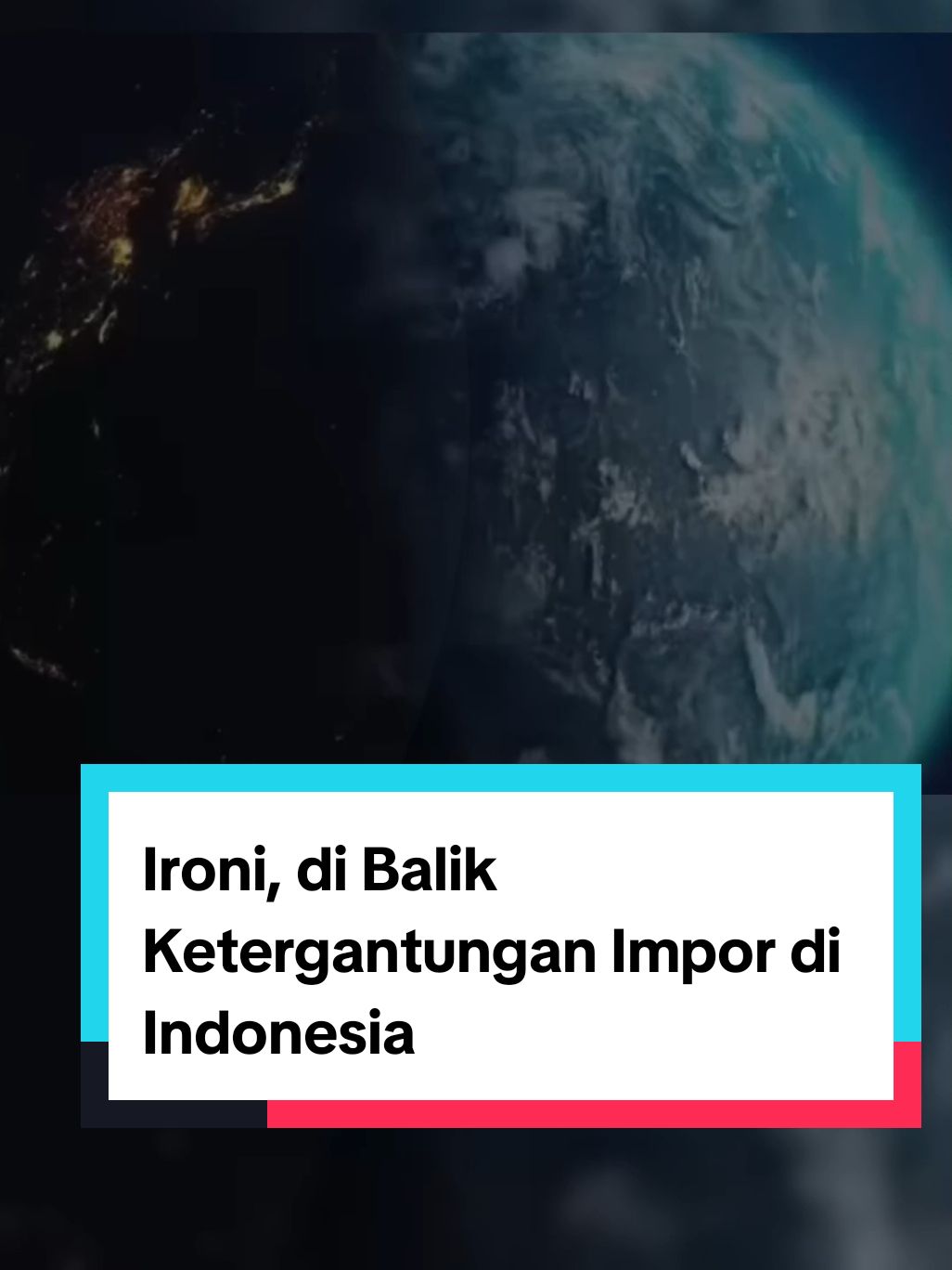 Negara kaya sumber daya, tapi masih bergantung pada produk luar negeri. Inilah ironi di balik ketergantungan impor di Indonesia. Saatnya berdayakan produksi lokal dan wujudkan kemandirian ekonomi! 🇮🇩 #selfreflection #geopolitik #konflikglobal #cintaproduklokal #ekonomiindonesia #fyp #fypage 