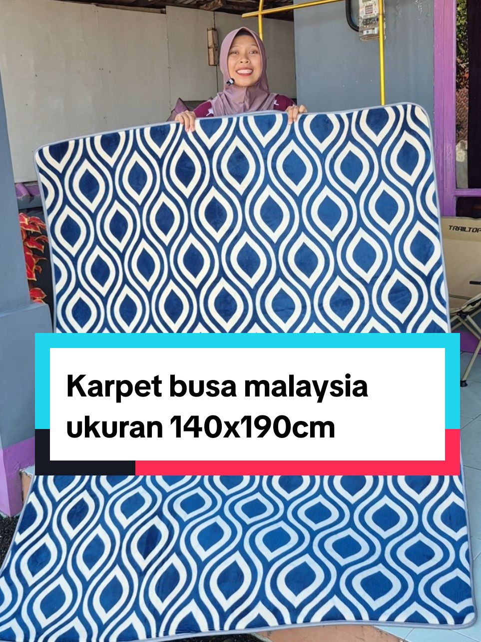 Karpet busa malaysia tebal,empuk dan lembut size m ukurannya 140x190cm #karpet #karpetmalaysia #karpetbusa #karpetmurah #karpetempuk #jagoanvideotrending 