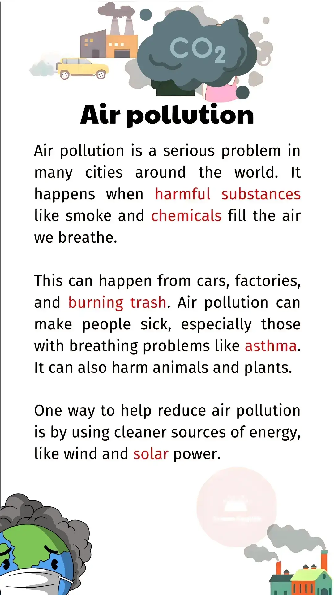 learn english - air pollution  #englishstory #learnenglish #anglaisrapide #englishbasics #anglais #learnenglishdaily 