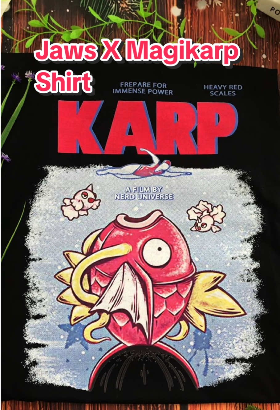 Jaws X Magikarp Shirt #graphictee #animeinspired #trendyshirt #streetwear #streetwearvibes #fanfashion #retroshirt #retrostyle #casualoutfits #coolwear #uniquedesign #blacktee #basictee #animeshirt #popculturestyle #deepocean #deepsea #magikarp #jaws 