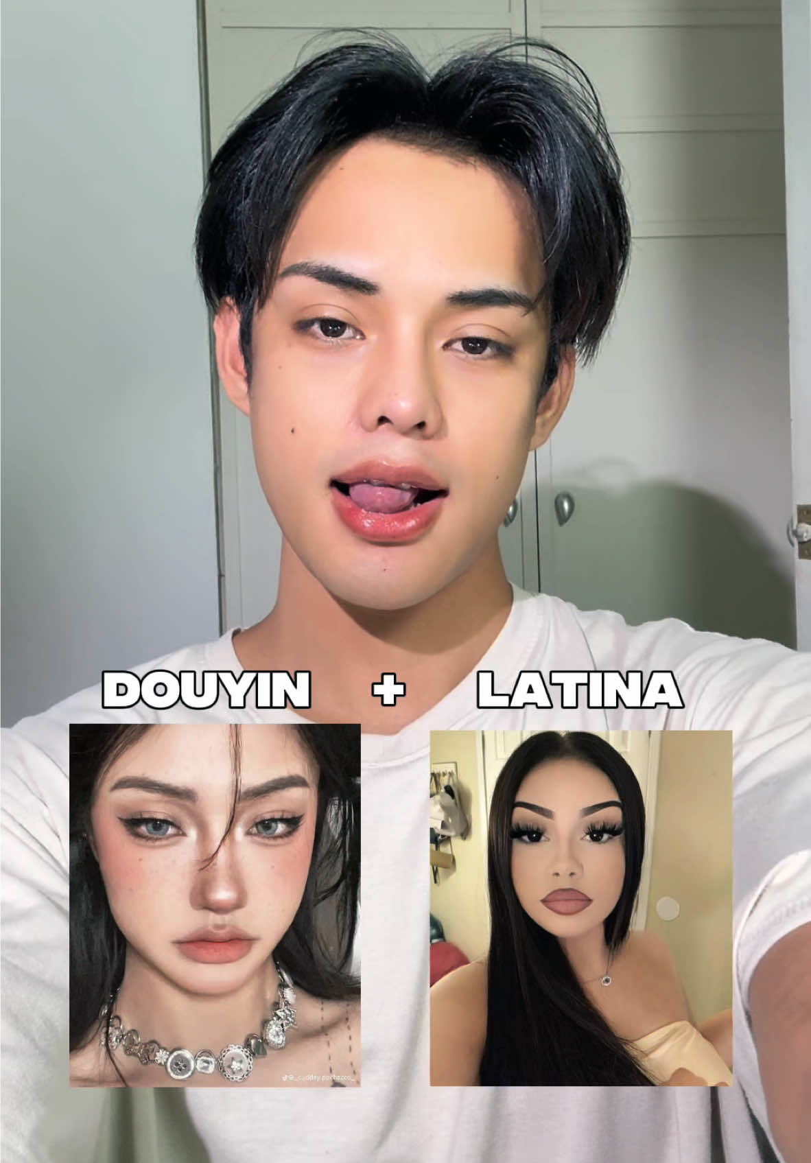 Douyin x Latina makeup ✨ #makeuptransformation #TikTokLooks #plustar 