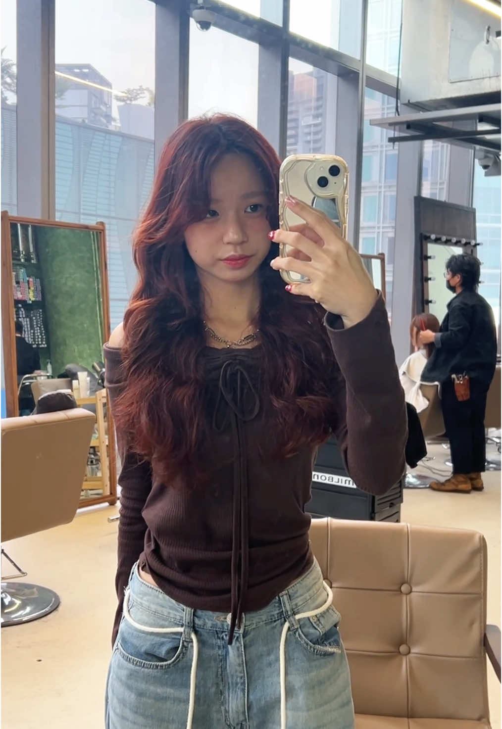 hippie perm guys… hippie perm🙂‍↕️ thank you to @YMS Salon SG🎀💖! stylist: @sayer.youaremysunshine on ig #hair #perm #finehair #koreanhair #longhair #permhair #lowporosityhair 