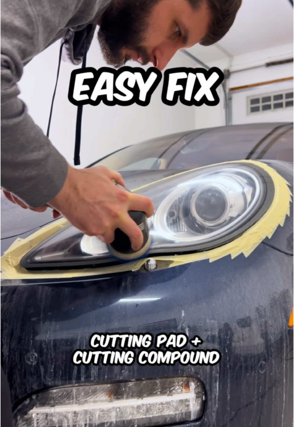 How to make headlights crystal clear #cars #detailing #fix #repair #shorts #restoration #car #DIY #auto #clean #restore #work #ceramic #tips #fy #fyp #wow #perfect #top #best #video #videos #viral #viralvideo #cartok #trendingvideo #trending #explore #porsche #explorepage