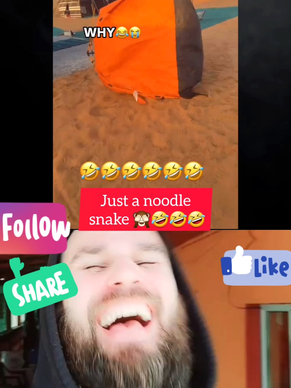 Top speed Just a noodle  snake 🙈🤣🤣🤣#stefancomedie #funny #foryou #fyp 