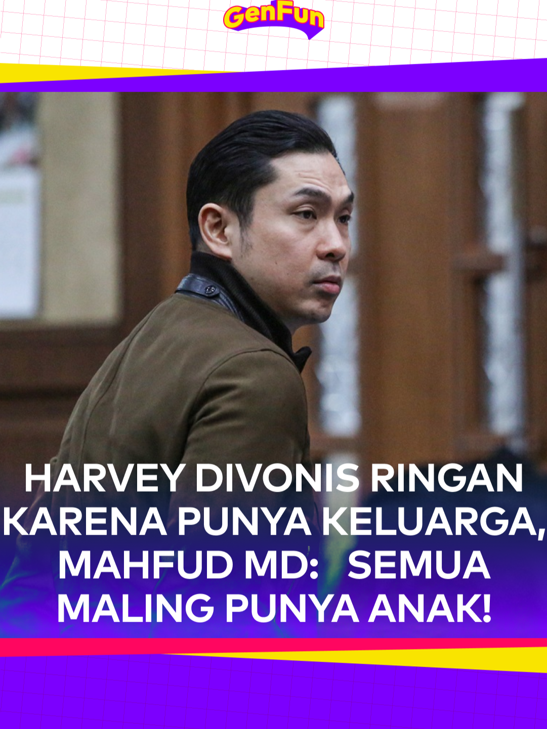 Mantan Menteri Koordinator bidang Politik, Hukum, dan Keamanan (Menko Polhukam) Mahfud MD mengkritisi pertimbangan majelis hakim dalam menjatuhkan vonis 6,5 tahun penjara terhadap Harvey Moeis. Saat membacakan putusan, hakim menyebut ada hal-hal meringankan bagi suami Sandra Dewi itu yakni bersikap sopan selama persidangan, memiliki tanggungan keluarga, dan belum pernah dihukum.  Terkait kesopanan, Mahfud mengatakan banyak terdakwa menggunakan atribut keagamaan saat menjalani persidangan. Selain itu dalam urusan tanggungan keluarga, mantan Ketua Mahkamah Konstitusi (MK) ini menyebut terdakwa kasus pencurian pidana umum juga memiliki anak. Menurutnya, majelis hakim hanya mencari-cari hal meringankan bagi Harvey. “Pertimbangan bisa dicari-cari. Apalagi pertimbangannya karena katanya sopan. Mana ada orang diadili tidak sopan. Semua orang diadili pakai jilbab, pakai sarung, pakai ini. Itu enggak bisa. Karena punya anak. Semua maling punya anak,” kata Mahfud di kantor MMD Initiative, Jakarta Pusat, Kamis, 26 Desember 2024. Menurut Mahfud yang seharusnya menerima keringan hukuman atau bahkan dibebaskan adalah maling-maling kecil. Berdasarkan catatanya saat masih menjabat Menko Polhukam, penghuni penjara di Indonesia sebanyak 263.000 orang atau 50 persen di antaranya adalah terpidana kasus narkoba, sedangkan koruptor tidak sampai setengah persen. video: Asep Bidin Rosidin #mahfudMD #korupsi #timah #harveymoeis