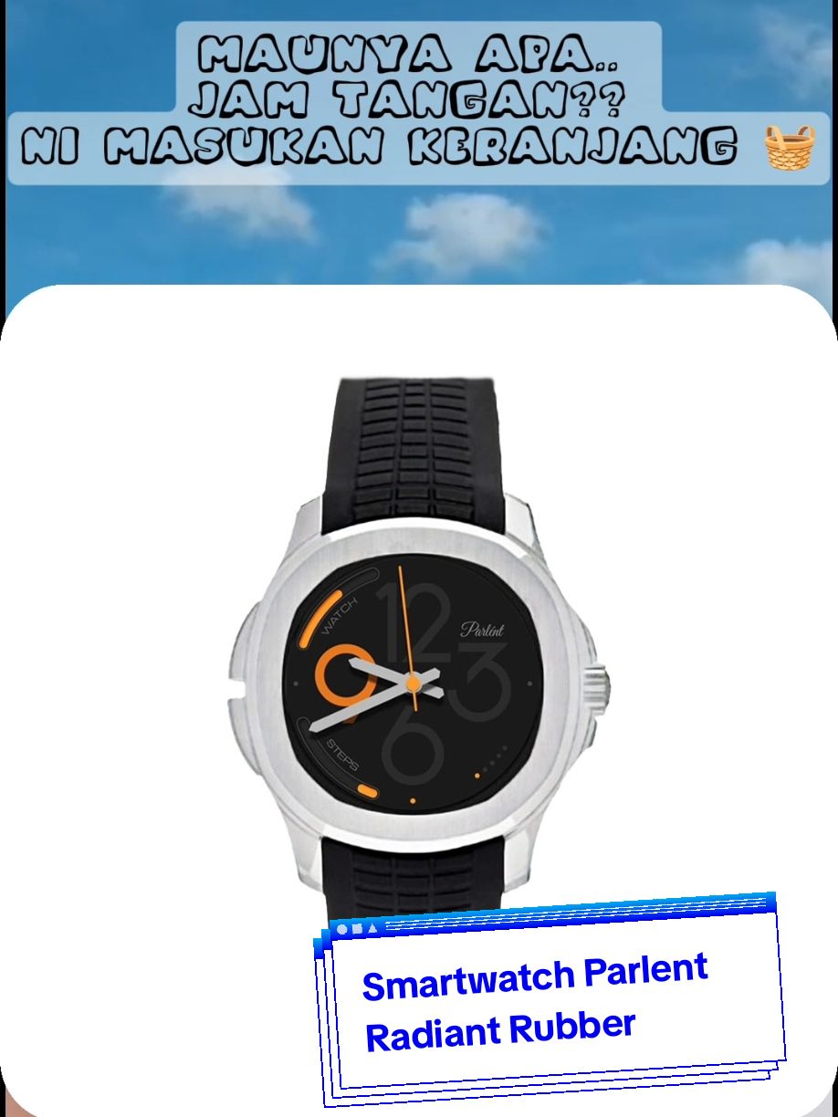 Smartwatch Parlent Radiant Rubber #jamtangan #watch 