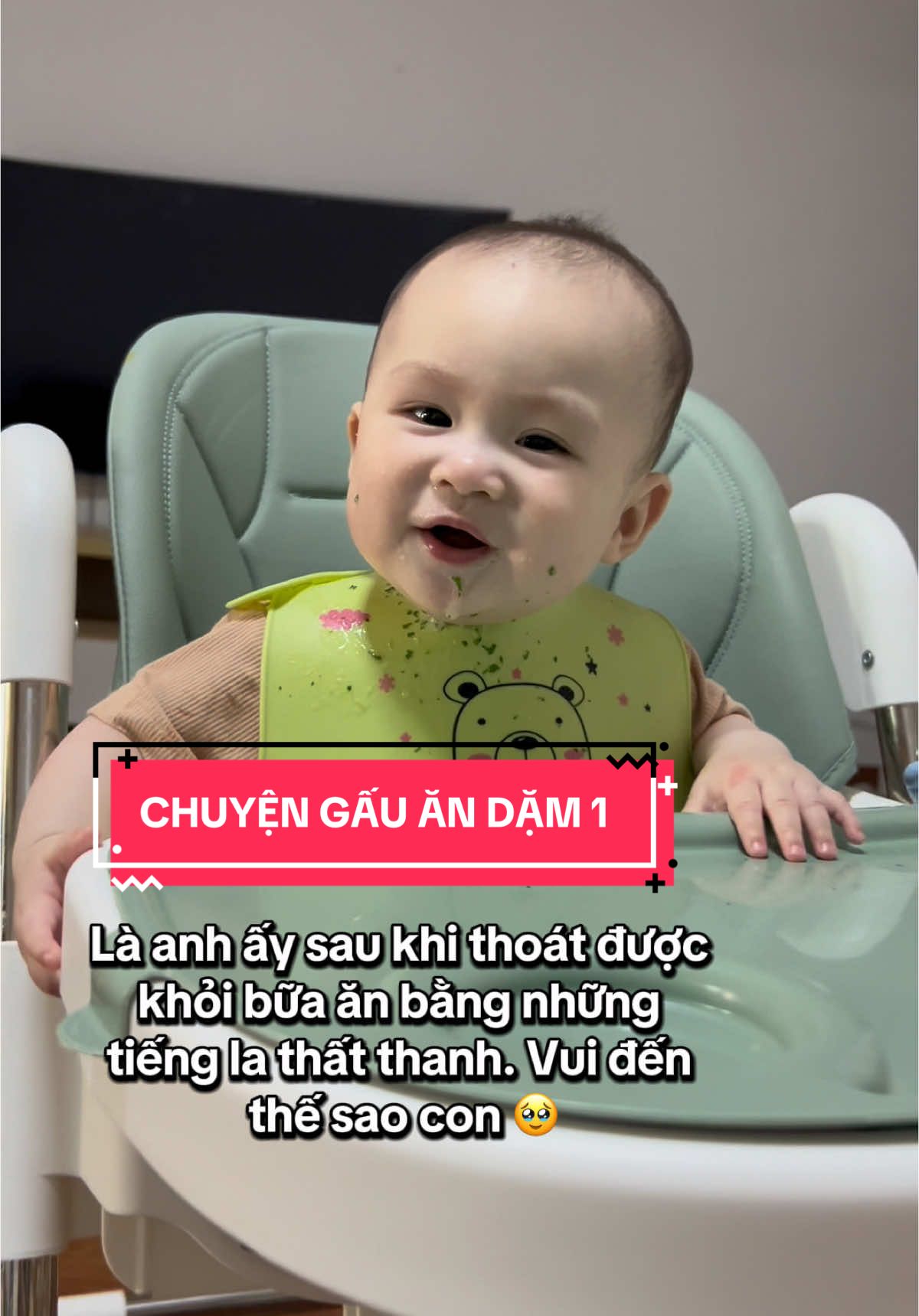 Flex các bé nhà các mom khi muốn ngừng ăn dặm nthe nào cho tui biết tui không cô đơn với 🤣 #gocnhomegau #gauiusocute #chuyengauandam #gauandam #embeanngoan #embehaihuoc #embedangyeu #andamcungbe #andamtruyenthong 