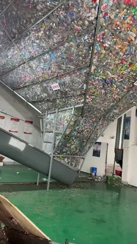 Plastic bottle recycling facility