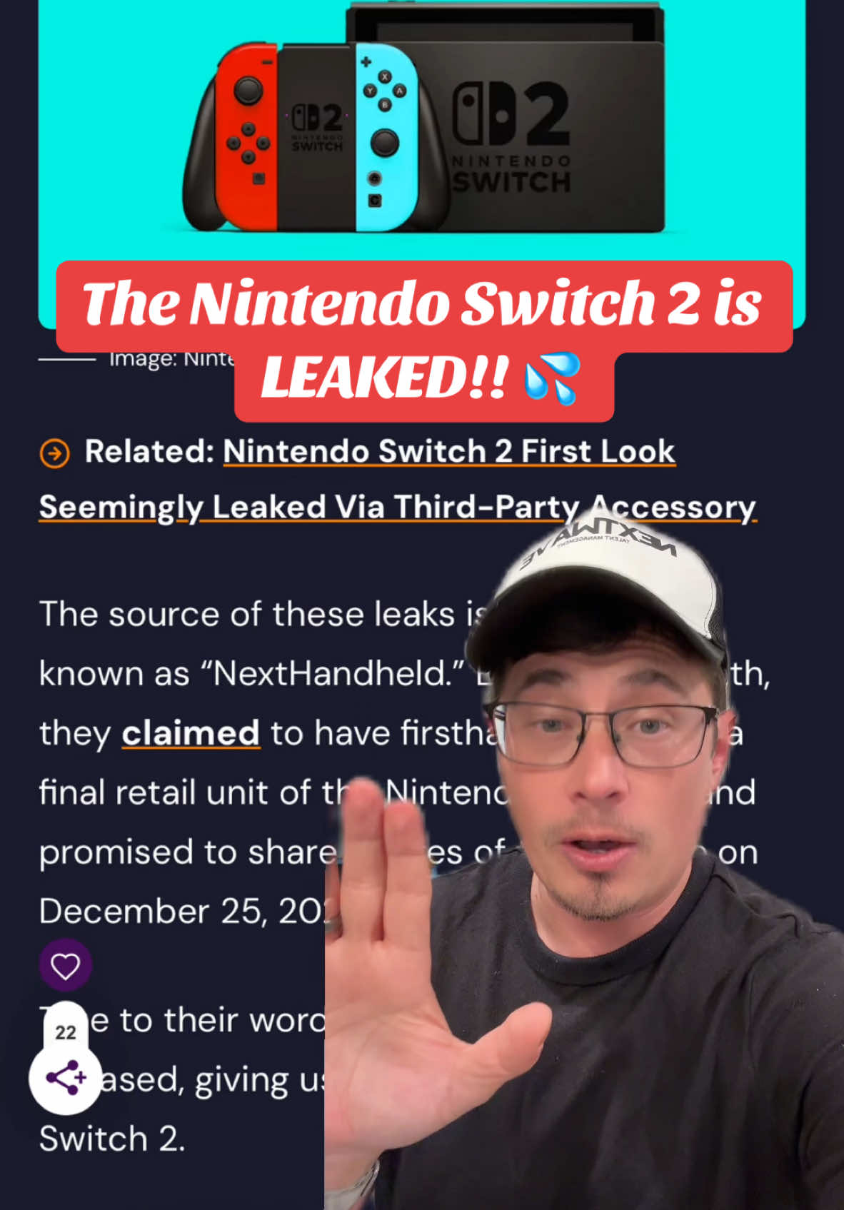 The #NintendoSwitch2 leaks are officially official! You have to see this! #kahlagaming #kahlatech #kahlatalk #nintendoswitch2leak #NintendoSwitch #Switch2